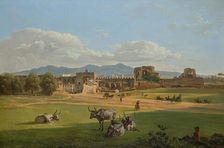 The Porta San Giovanni against Frascati, 1820. Creator: Joseph Rebell