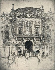 The Porte de Valois, Palais-Royal 1915. Artist: Lester George Hornby