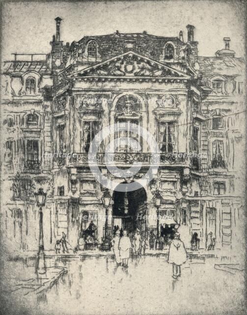 'The Porte de Valois, Palais-Royal', 1915. Artist: Lester George Hornby.