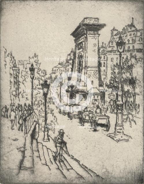 'The Porte St Denis', 1915. Artist: Lester George Hornby.