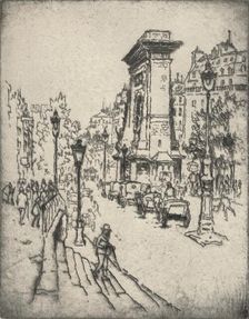 The Porte St Denis 1915. Artist: Lester George Hornby