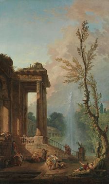 The Portico of a Country Mansion, 1773. Creator: Hubert Robert