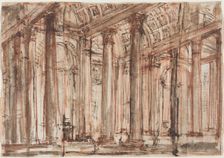 The Portico of the Pantheon, 1750s and early 1760s. Creator: Giovanni Battista Piranesi