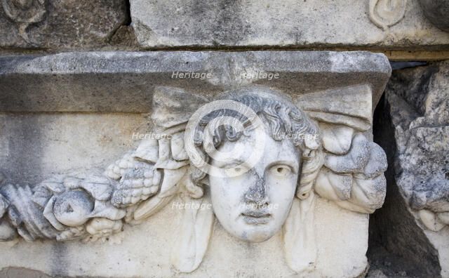 The Portico of Tiberius, Aphrodisias, Turkey. Artist: Samuel Magal