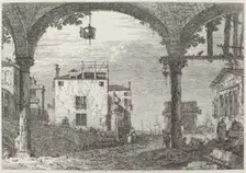 The Portico with the Lantern, c. 1735/1746. Creator: Canaletto
