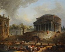 The Porto di Ripetta in Rome, 1766