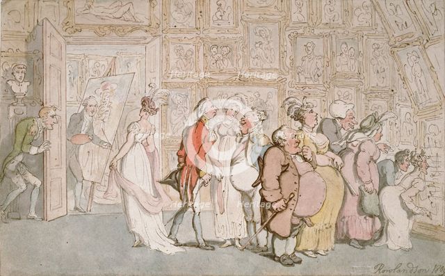 The Portrait Painter's Ante-room, 1809. Artist: Thomas Rowlandson.