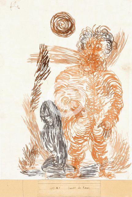 The Power of The Giant, 1933. Creator: Paul Klee.