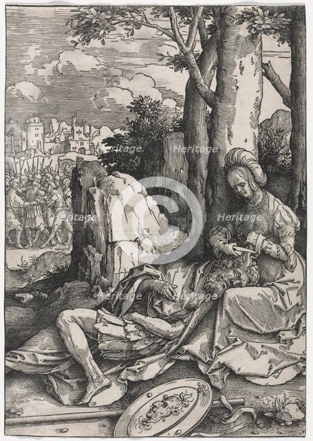 The Power of Women: Samson and Delilah, c. 1512. Creator: Lucas van Leyden (Dutch, 1494-1533).