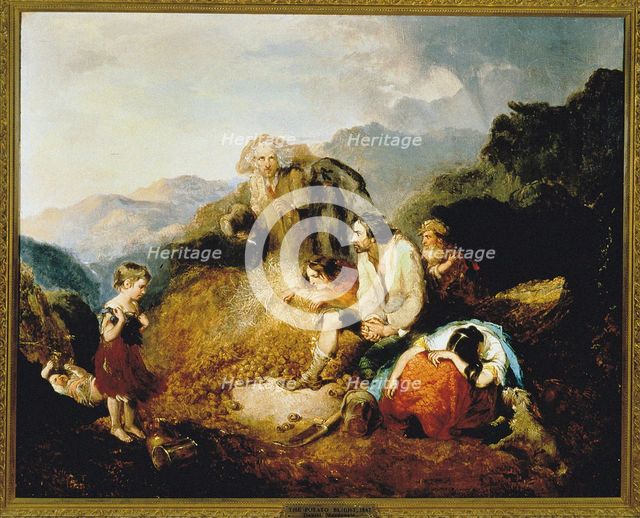 The Potato Blight, 1847. Creator: MacDonald, Daniel (1821-1853).