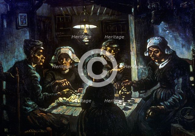 'The Potato Eaters', 1885. Artist: Vincent van Gogh