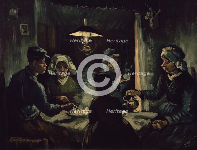 The potato eaters. Artist: Gogh, Vincent, van (1853-1890)