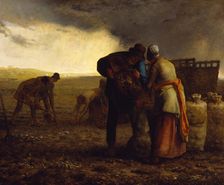 The Potato Harvest, 1855. Creator: Jean Francois Millet