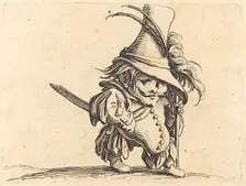 The Potbellied Man with the Tall Hat, c. 1622. Creator: Jacques Callot
