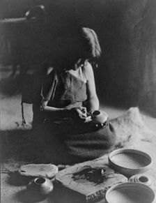 The potter, c1906. Creator: Edward Sheriff Curtis