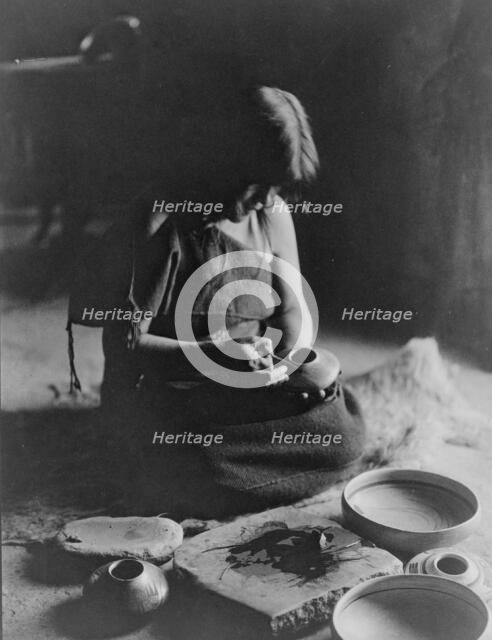 The potter, c1906. Creator: Edward Sheriff Curtis.