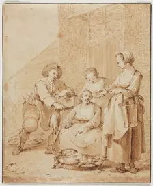 The Poultry Woman, second half 18th century. Creator: Hendrik Meijer (Dutch, 1737-1793)
