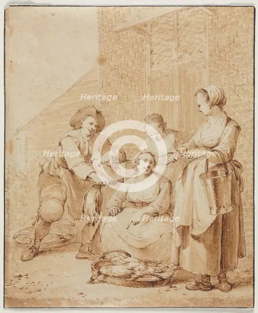 The Poultry Woman, second half 18th century. Creator: Hendrik Meijer (Dutch, 1737-1793).