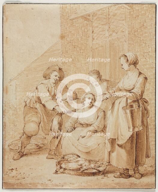 The Poultry Woman, second half 18th century. Creator: Hendrik Meijer (Dutch, 1737-1793).