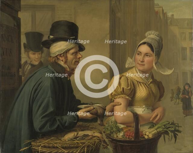 The Poultryman, 1827. Creator: Ignace Brice.