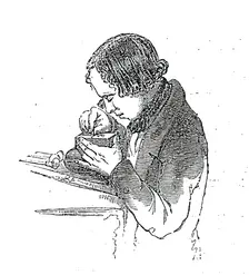 The practice of wood-engraving, 1844. Creator: Unknown