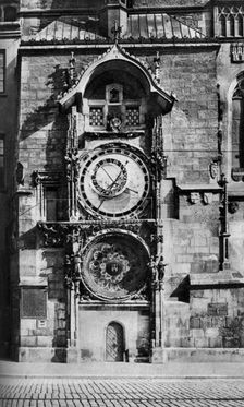 The Prague Astronomical Clock, Czechoslovakia, c1930s