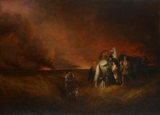 The Prairie on Fire, 1827. Creator: Alvan Fisher