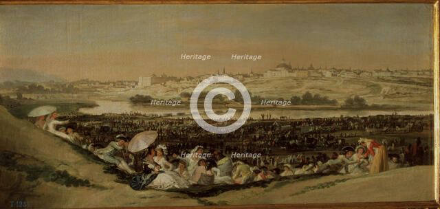The prairie of San Isidro de Madrid', 1788, oil painting by Francisco de Goya.