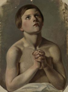The Praying Boy, 1853. Creator: Karl Anders Ekman