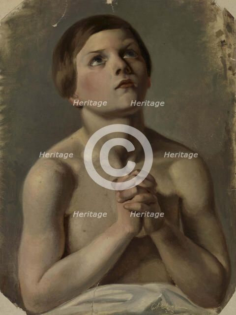 The Praying Boy, 1853. Creator: Karl Anders Ekman.