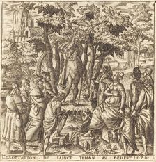 The Preaching of John the Baptist in the Wilderness, probably c. 1576/1580. Creator: Leonard Gaultier