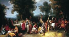 The Preaching of Saint John the Baptist 1602. Artist: Cornelis Cornelisz van Haarlem