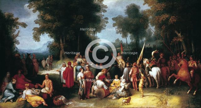 'The Preaching of Saint John the Baptist', 1602. Artist: Cornelis Cornelisz van Haarlem