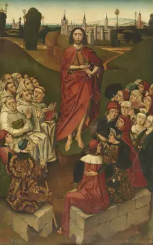The preaching of Saint John the Baptist, c1490-c1500. Creator: Juan de Segovia