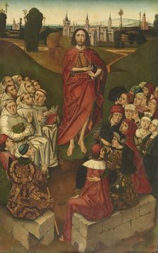 The preaching of Saint John the Baptist, c1490-c1500. Creator: Juan de Segovia