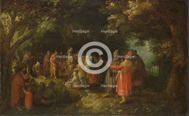 The Preaching of St John the Baptist, c.1610. Creator: David Vinckboons.