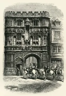 The Precinct Gate, Canterbury c1870