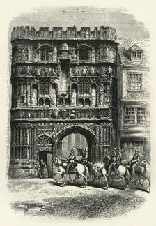 The Precinct Gate, Canterbury c1870