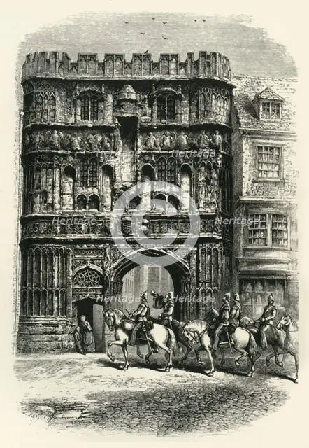 'The Precinct Gate, Canterbury', c1870.