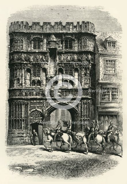 'The Precinct Gate, Canterbury', c1870.