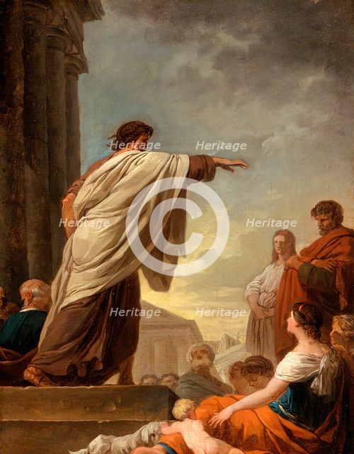 The Predication of Saint Paul, c1779. Creator: Joseph Benoit Suvee.