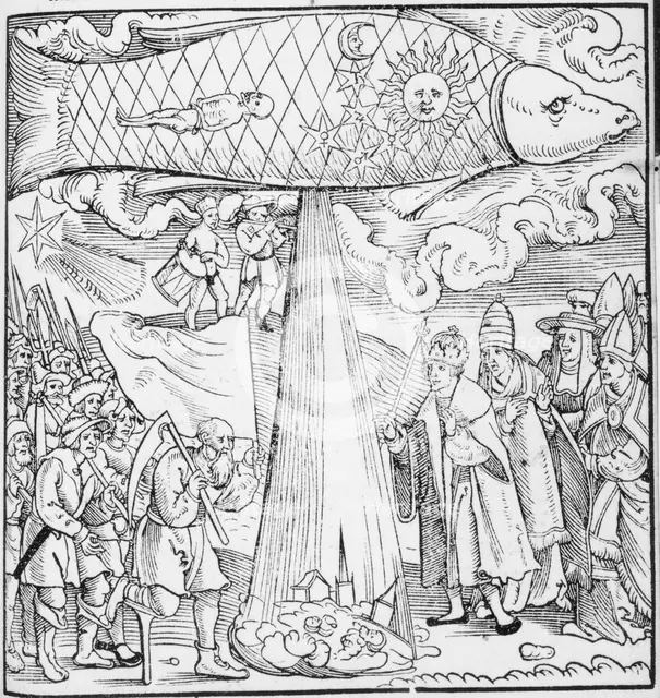 The predicted floods of 1524, (1523).  Creator: Erhard Schön.