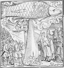 The predicted floods of 1524, (1523). Creator: Erhard Schön