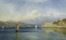 The Prestenizza beacon on the island of Cherso, 1886. Creator: Gottfried Seelos