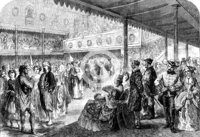 The Preston Guild Festival: costume ball in the Guild Assembly Room, 1862. Creator: Unknown.