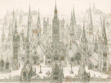 The Present Revival of Christian Architecture, 1843. Creator: AWN Pugin
