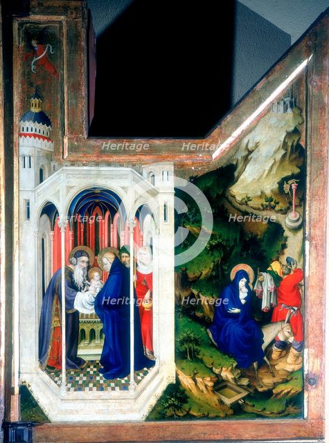 'The Presentation at the Temple and the Flight Into Egypt', 1394-1399. Artist: Melchior Broederlam