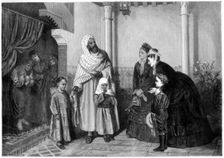 The Presentation, English Ladies Visiting a Moor's House 1875. Artist: John Bagnold Burgess