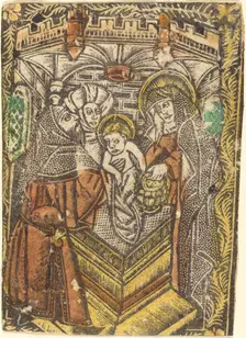 The Presentation in the Temple, 1460/1480. Creator: Master of the Borders with the Four Fathers of the Church