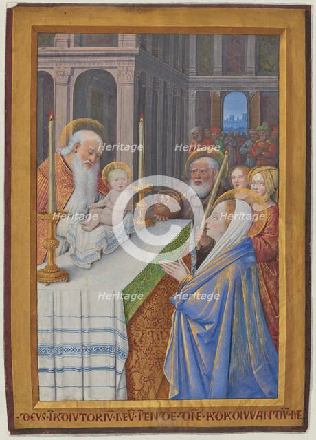 The Presentation in the Temple, 1498-1499. Creator: Jean Bourdichon.